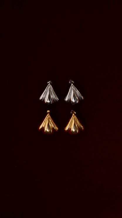 Pecan Earrings - Silver