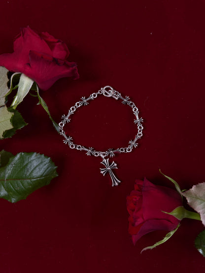 Chrome Cross Bracelet/Anklet