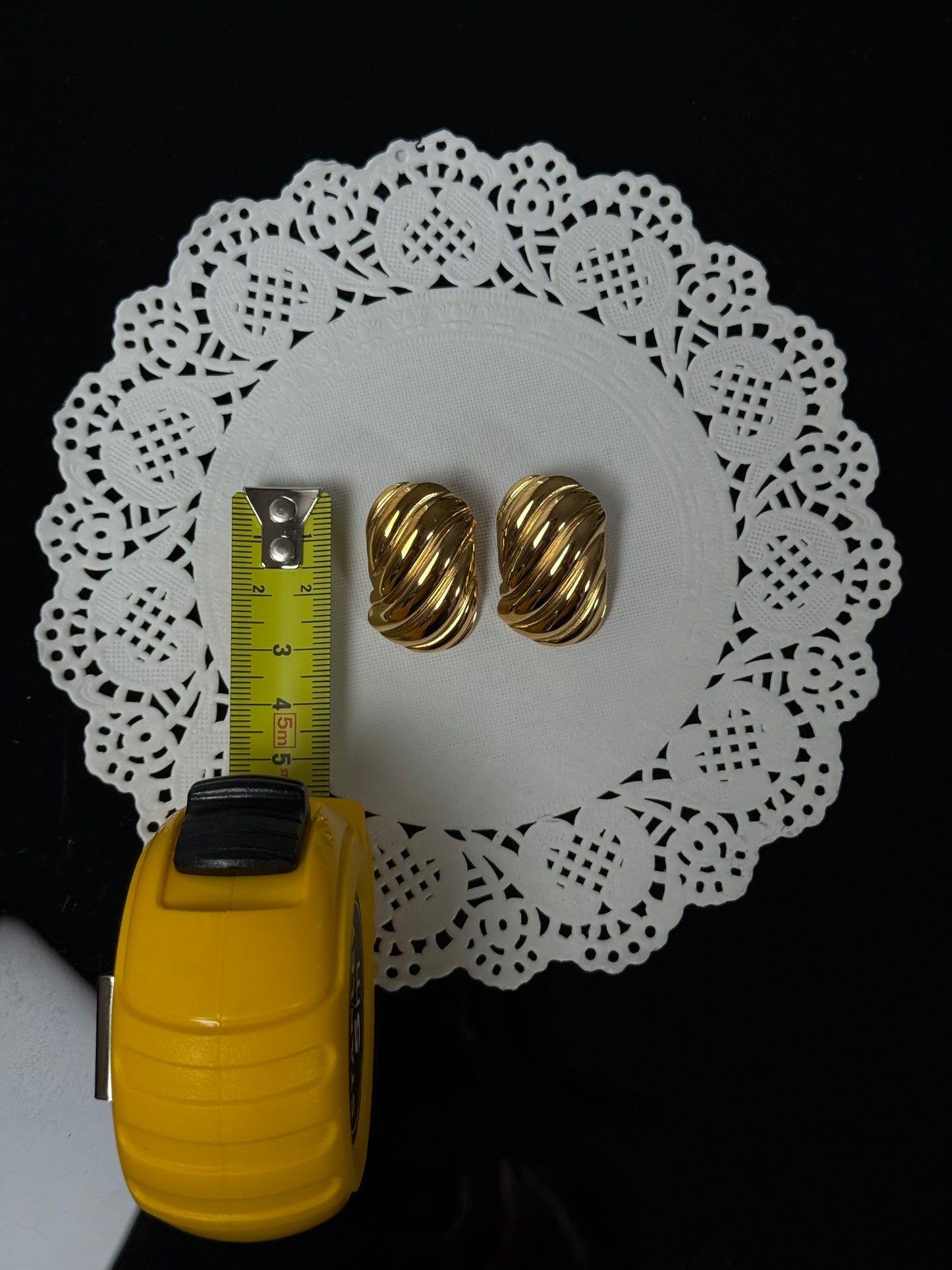 SS01 Gold Swirl Earrings *WATERPROOF & TARNISH-PROOF*