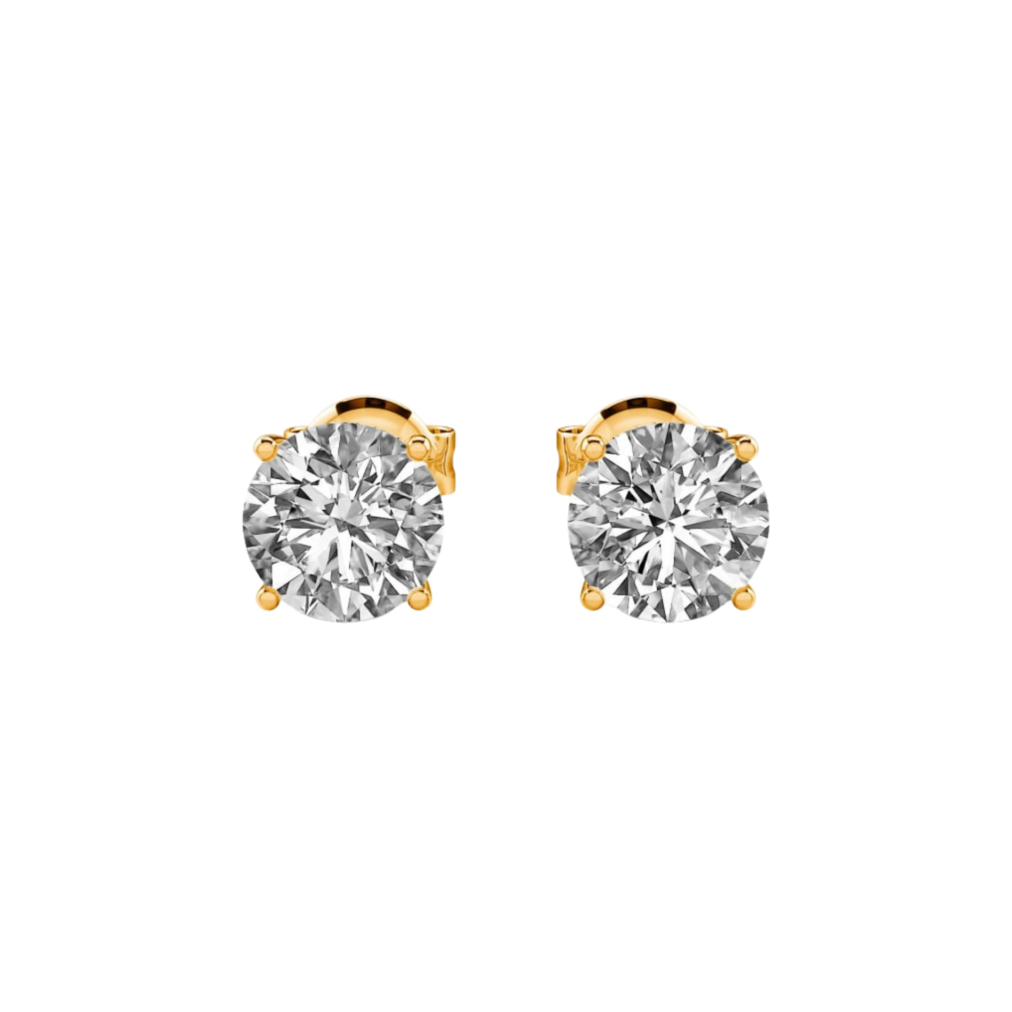Iced Out Studs - 18K Gold-Plated