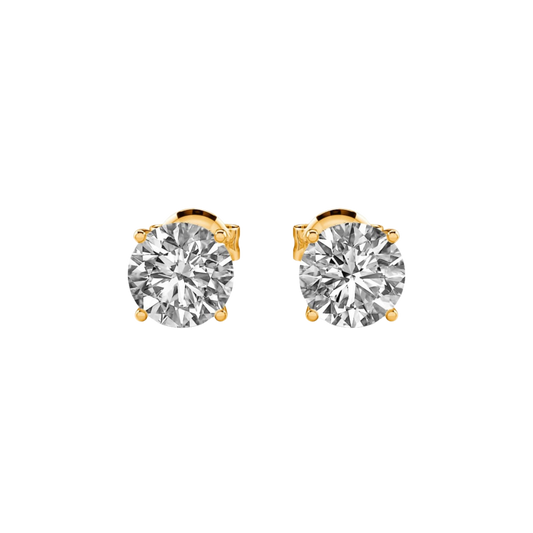 Iced Out Studs - 18K Gold-Plated