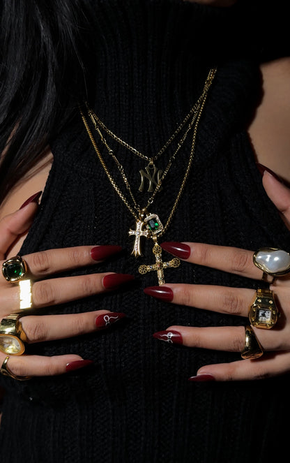 “Take Up Space” Cross Necklace