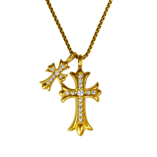 Twin Cross Pendant