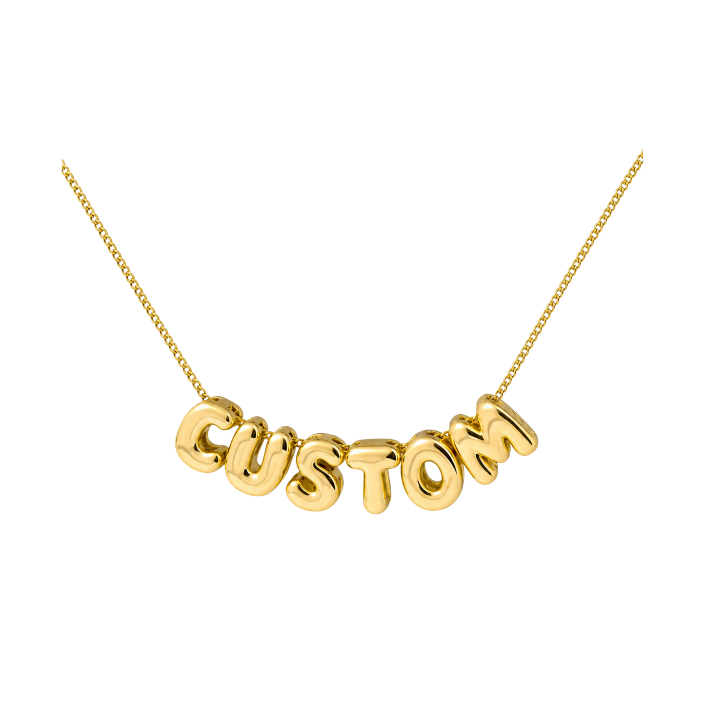 Personalised Bubble Necklace -Gold/Silver