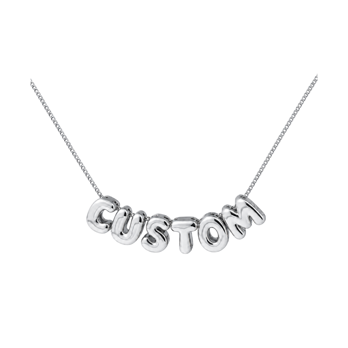 Personalised Bubble Necklace -Gold/Silver