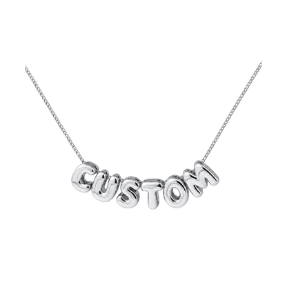 Personalised Bubble Necklace -Gold/Silver
