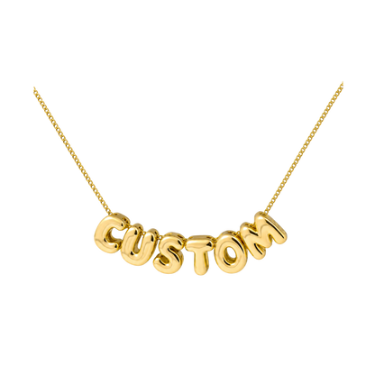 Personalised Bubble Necklace -Gold/Silver