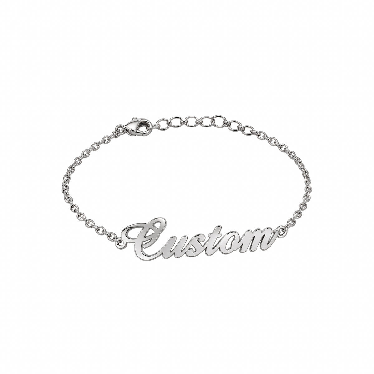 Personalised Name Bracelet - Silver
