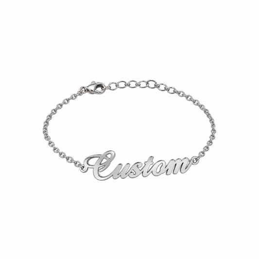 Personalised Name Bracelet - Silver