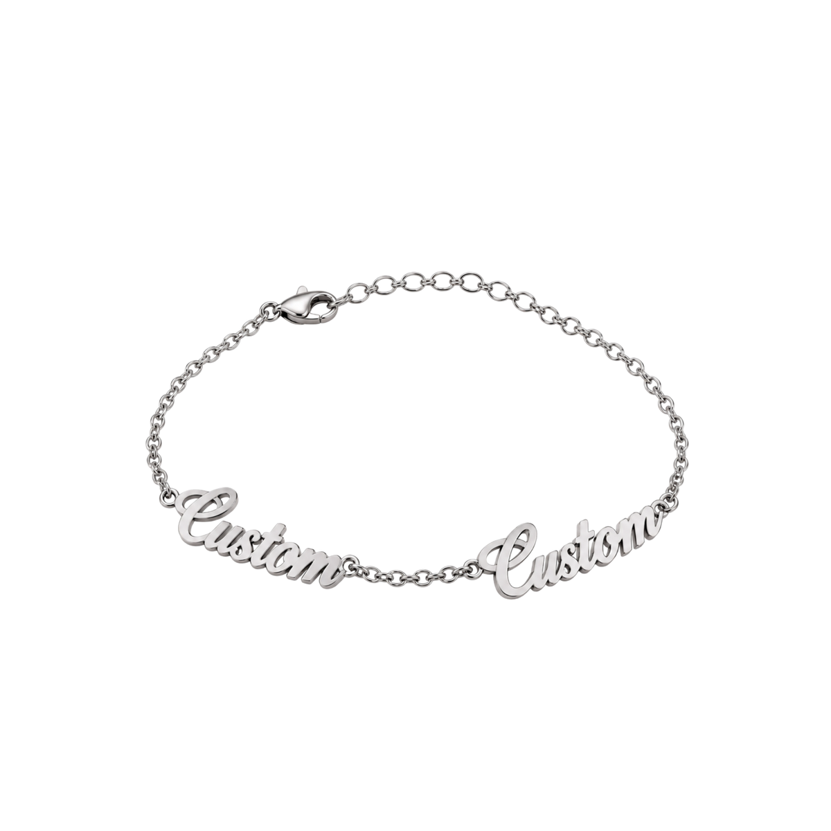 Personalised Multi-Name Bracelet - Silver