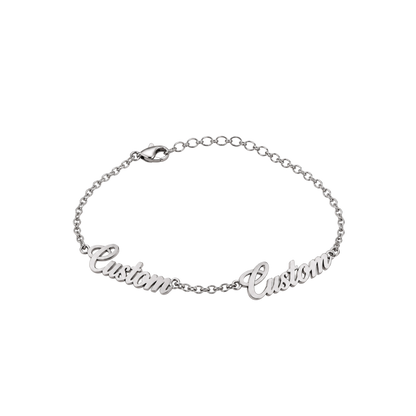 Personalised Multi-Name Bracelet - Silver