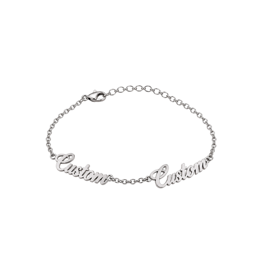 Personalised Multi-Name Bracelet - Silver