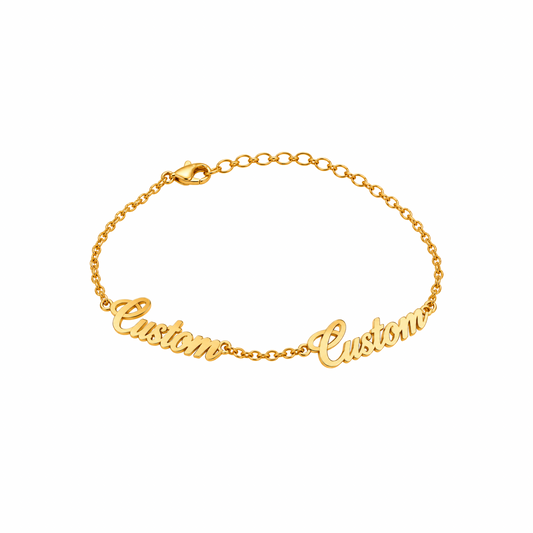 Personalised Multi-Name Bracelet - Gold