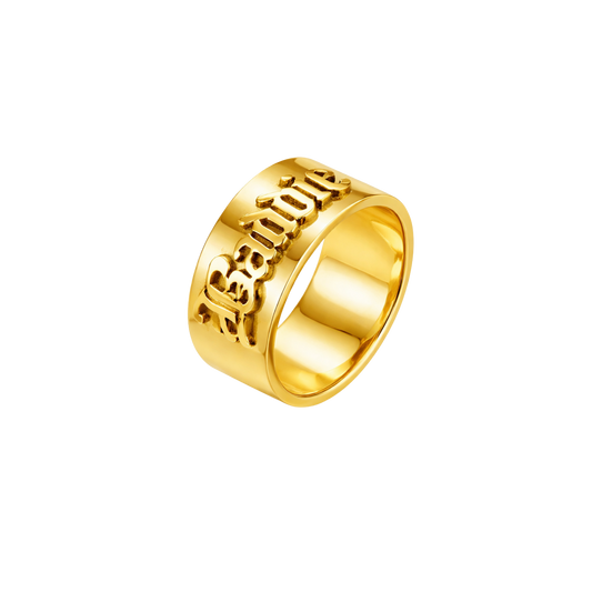 Baddie Statement Ring -18K Gold-Plated