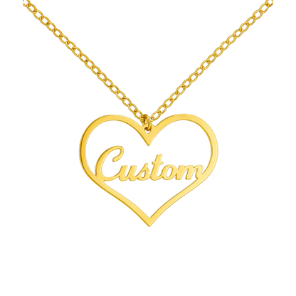 Personalised Heart Nameplate