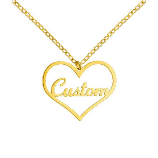 Personalised Heart Nameplate