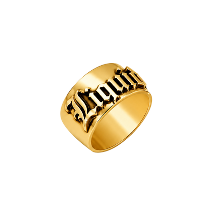 Personalised Statement Ring - 18K Gold-Plated