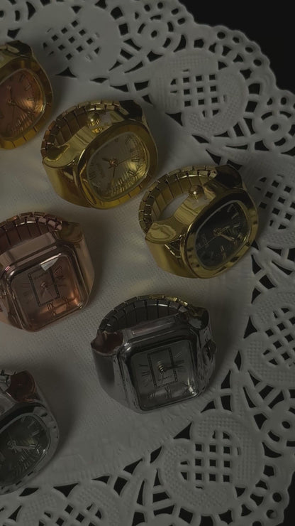 Bottega Watch Ring - Silver
