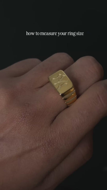 Yankee Brick Ring - Gold