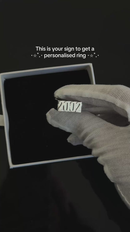 Nameplate Ring - Gold/Silver