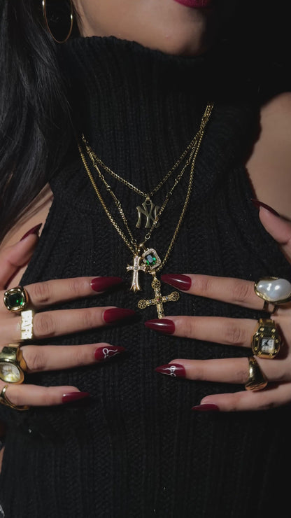 “Take Up Space” Cross Necklace