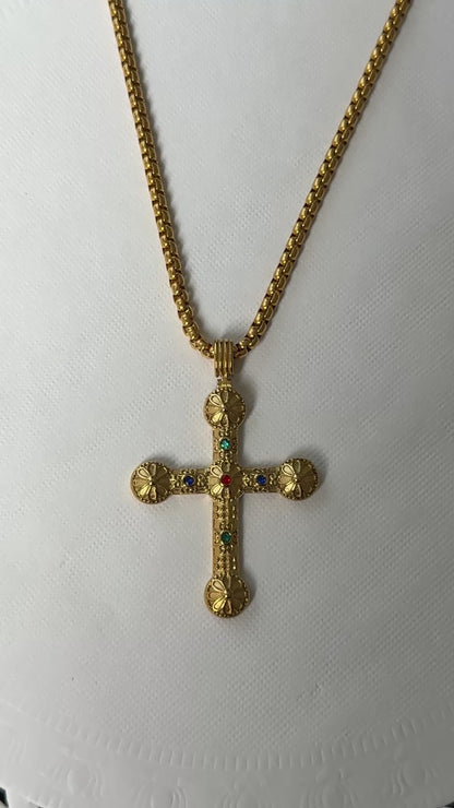 “Take Up Space” Cross Necklace